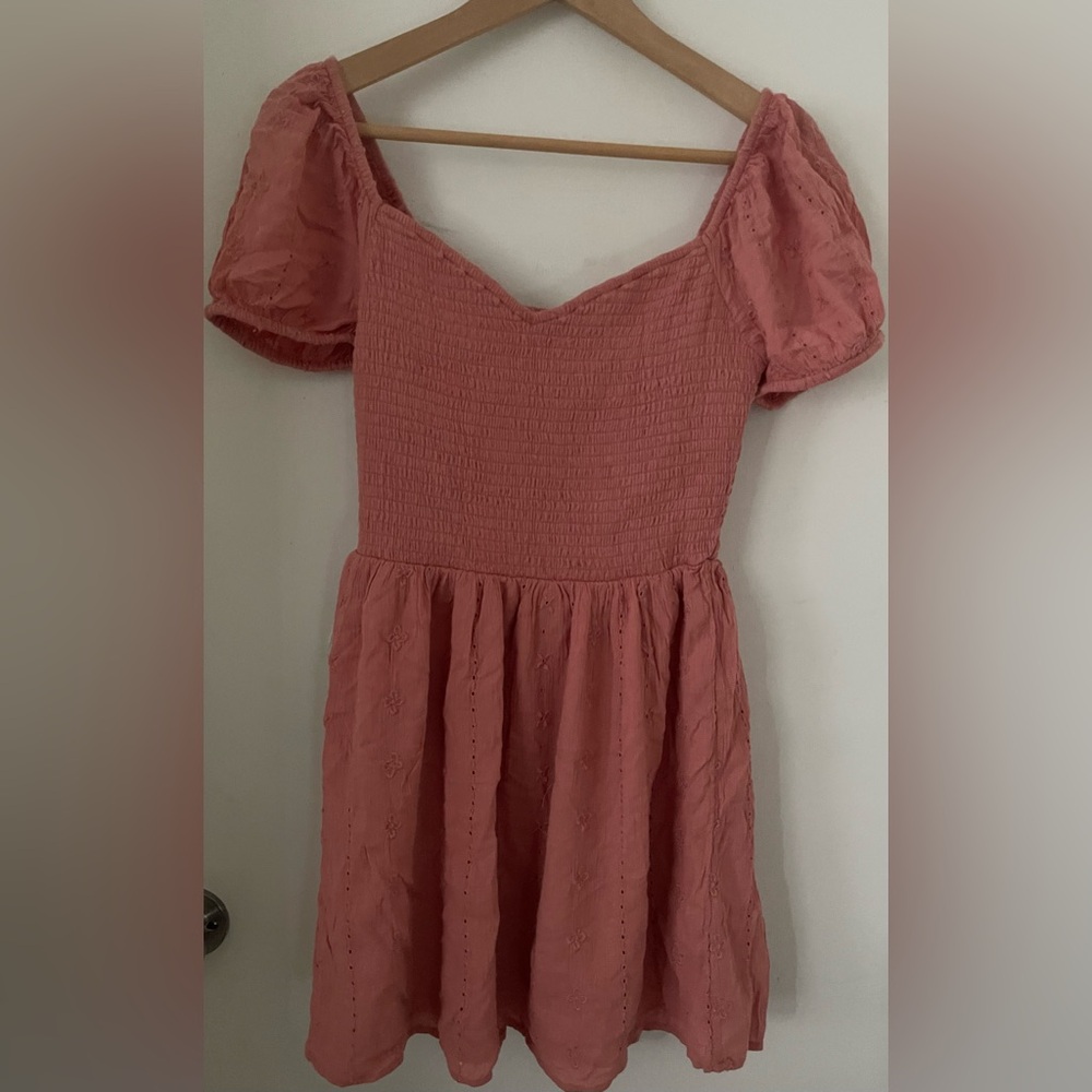 American Eagle Salmon Colored Mini Dress